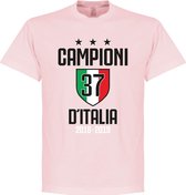 Campioni D'Italia 37 T-Shirt - Roze - XXL