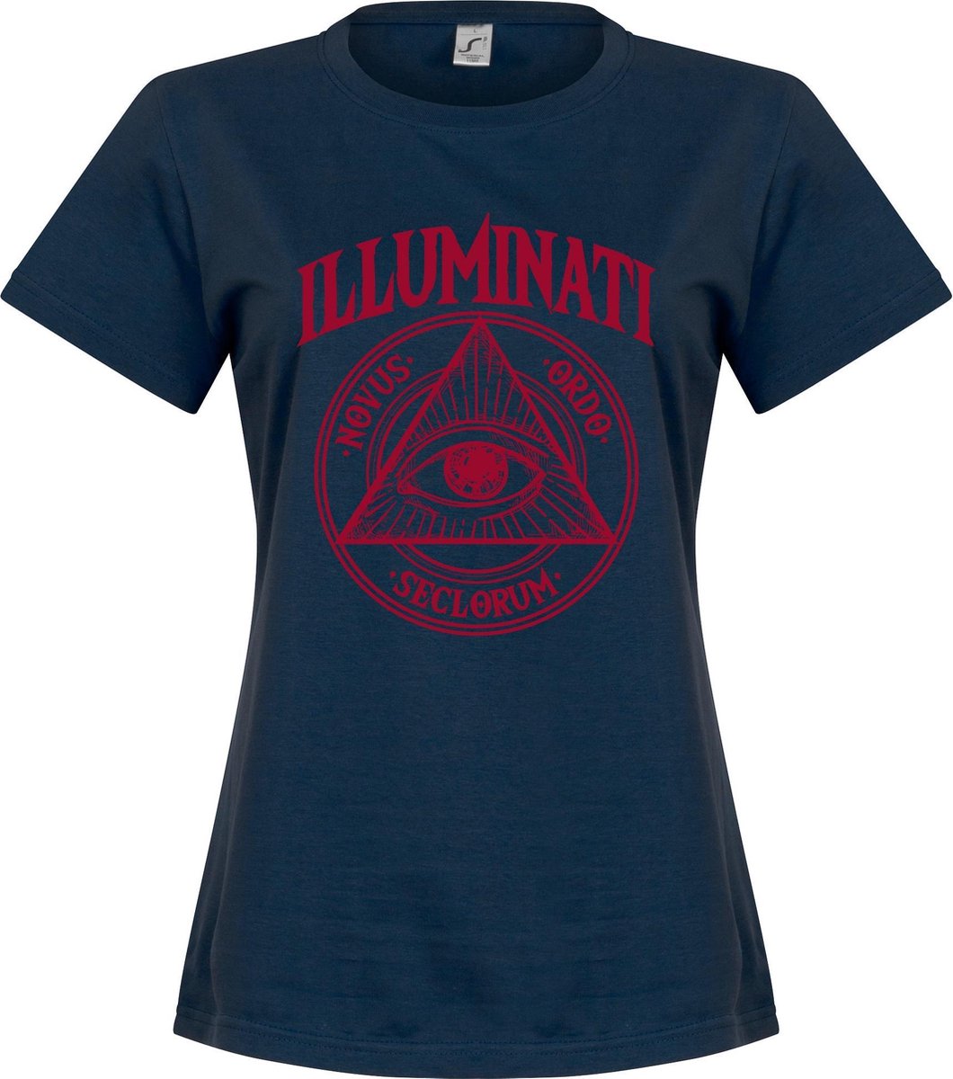Illuminati Dames T-Shirt - Navy - XL