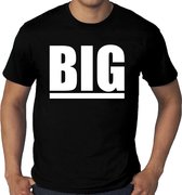 Big grote maten t-shirt zwart heren XXXXL