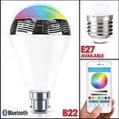 Smart B22 LED lamp RGB & warm wit, powered by TUYA