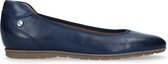 No Stress - Dames - Blauwe leren ballerina's - Maat 37