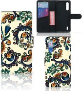 Xiaomi Mi 9 Lite Wallet Case Barok Flower