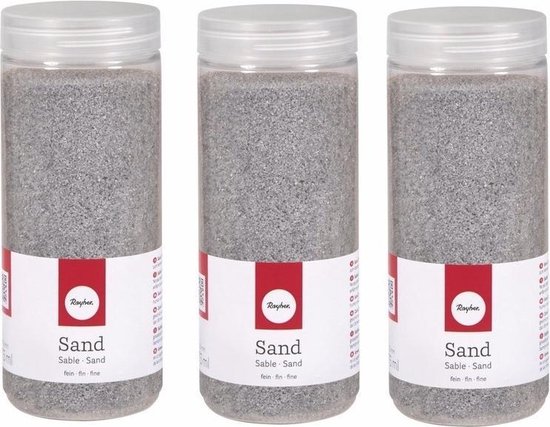 3x Fine décoration sable blanc 475 ml - Grains de sable - Hobby / matériel  de décoration