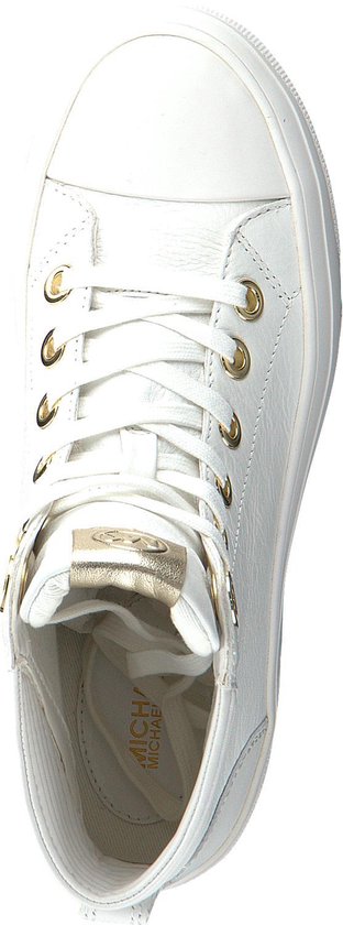 Michael Kors Dames Hoge sneakers Keegan High Top - Wit - Maat 37,5 | bol.com