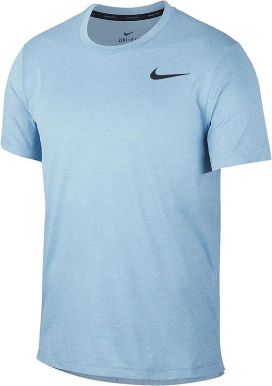 een paar vorst knop Nike Pro shirt heren licht blauw " | bol.com