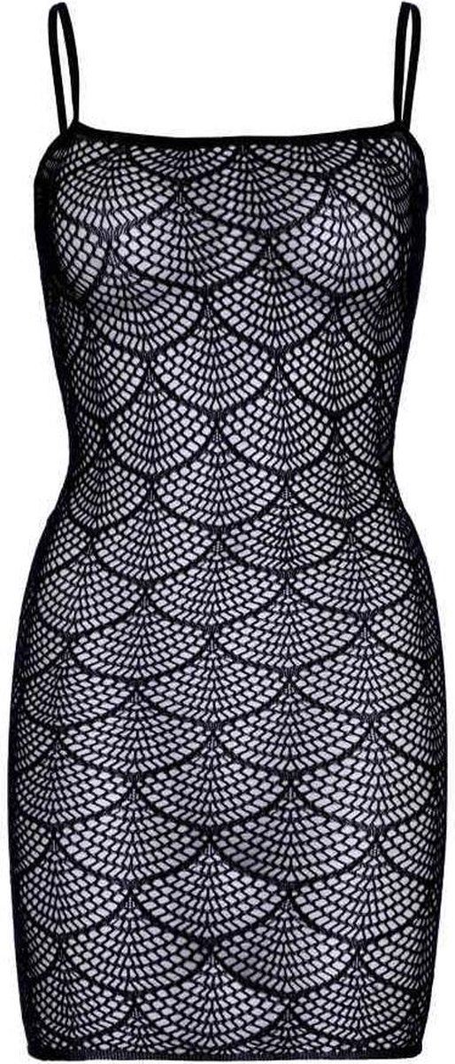 Shell net mini dress