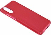 Huawei P20 Pro Rood Glitter TPU Back Cover Hoesje