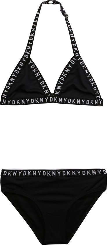 Afleiding toevoegen aan optioneel DKNY Meisjes zwemkleding DKNY BIKINI zwart 140 | bol.com