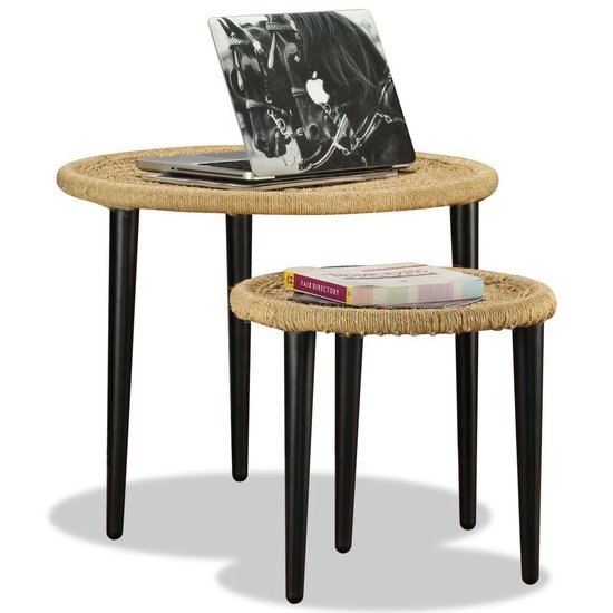 vidaXL - Bijzettafeltje - Wit - Bewerkt hout - 40 x 40 x 30 cm | Leen Bakker