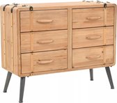Ladekast 91x35x73 cm massief vurenhout