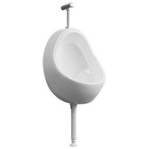 Wandurinoir met spoelklep - Keramiek - Wit - 36 x 32 x 48 cm