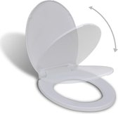 Toiletbril soft-close wit ovaal
