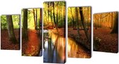 Canvasdoeken Bos 100 x 50 cm