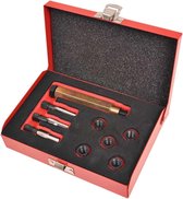 Gloeibougie draad reparatie set M10 x 1,25 mm 9-delig