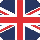 30x Bierviltjes Groot Brittannie vlag vierkant - Verenigd koninkrijk/UK/Union Jack/engelse feestartikelen - Landen decoratie