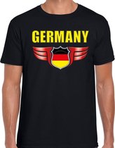 Germany landen t-shirt Duitsland zwart voor heren - Duitsland supporter shirt / kleding - EK / WK voetbal XL