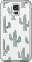 Samsung Galaxy S5 (Plus) / Neo siliconen hoesje - Cactus print