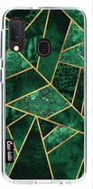 Casetastic Samsung Galaxy A20e (2019) Hoesje - Softcover Hoesje met Design - Deep Emerald Print