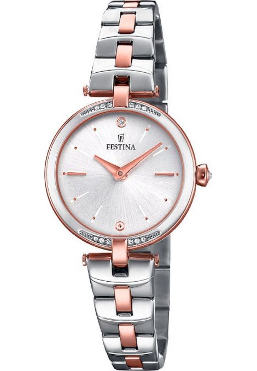 Festina F20308/2 Mademoiselle - Horloge - Staal - Zilverkleurig - Ø 29 mm