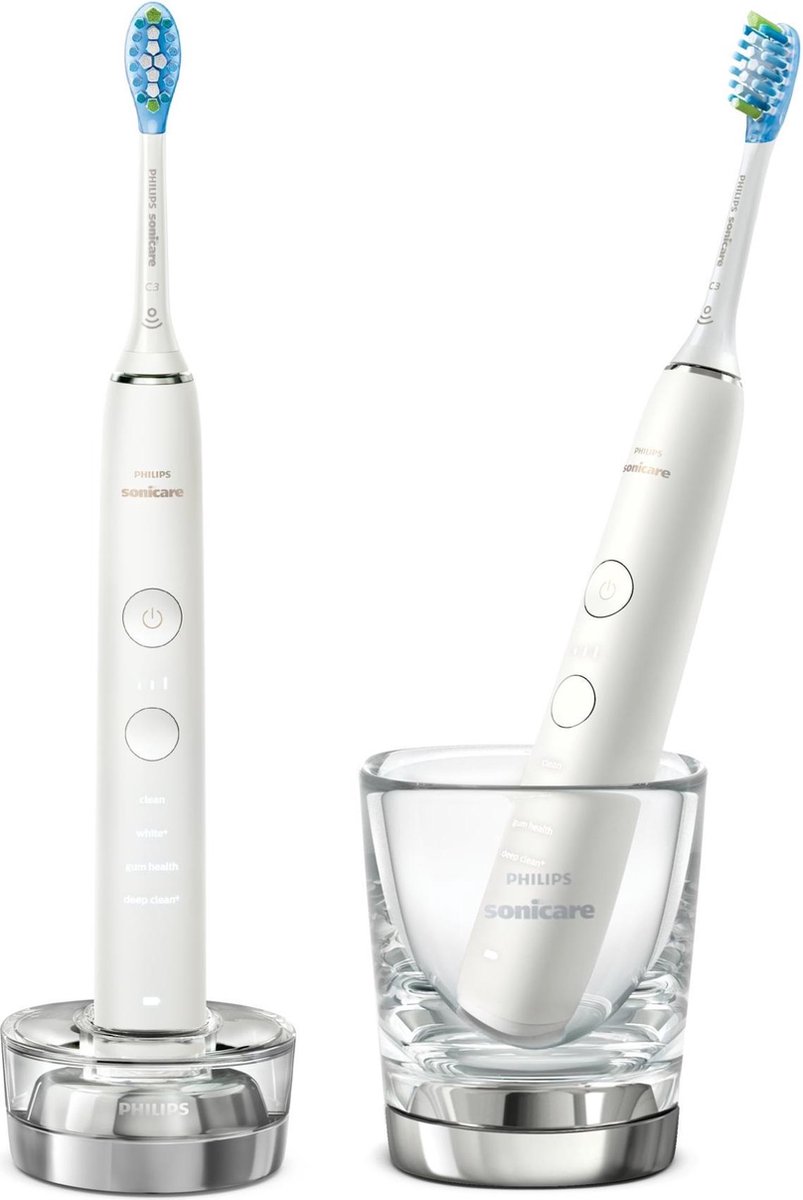 Haan verjaardag Nietje Philips Sonicare DiamondClean 9000 HX9914/55 - Elektrische tandenborstel -  Wit - 2 stuks | bol.com