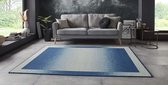 Vloerkleed retro lijstmotief Gradient - blauw 180x260 cm