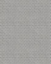 Ton sur ton behang Profhome DE120033-DI vliesbehang hardvinyl warmdruk in reliëf gestempeld tun sur ton glimmend zilver 5,33 m2