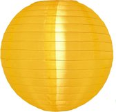 5 x Nylon lampion geel 45 cm - onverlicht - weerbestendig