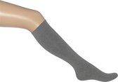 Bonnie Doon - Dames - Cotton Knee-High - Med.Grey Heath. - maat 39-42 (2 paar)