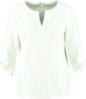 Garcia stevig off white shirt 3/4 mouw polyester stretch - Maat S