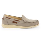 Travelin Seatown - Dames Instappers - Leren Moccasins - Grijs - Maat 39