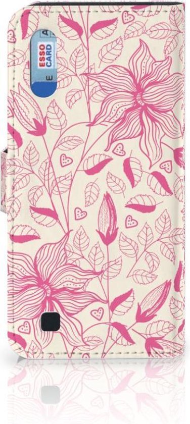 Coque Téléphone Samsung Galaxy M10 Magnétique Etui Housse pour Fleurs Roses