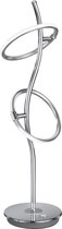LED Tafellamp - Trion Supy - 4W - Warm Wit 3000K - Dimbaar - Rond - Glans Chroom - Aluminium - BSE