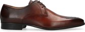 Heritage - Heren - Cognac veterschoenen met details - Maat 42