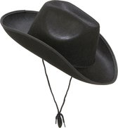 Vegaoo - Cowboyhoed voor volwassenen - Zwart - One Size