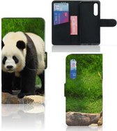 Housse en Cuir Premium Flip Case Portefeuille Etui pour Xiaomi Mi 9 SE Portefeuille Panda Cadeau d'anniversaire