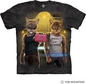 The Mountain Adult Unisex T-Shirt - Cat Fight