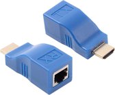 HDMI Male naar RJ45 Extender (Receiver + Transmitter) | Cat-6/6E kabel| Tot 30M