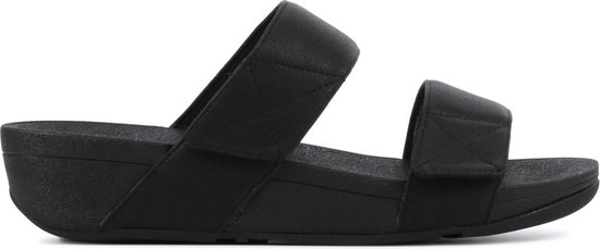FitFlop™ Mina Shimmer Slides PU Black - Maat 36 | bol.com