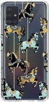 Casetastic Samsung Galaxy A51 (2020) Hoesje - Softcover Hoesje met Design - Carousel Horses Print