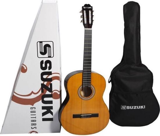Zoeken Versterken chaos SUZUKI 1/2 klassieke gitaar voor kinderen natuurlijke afwerking met  beschermhoes | bol.com