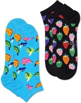 Happy Socks Low Socks 2-Pack Banana, Maat 36/40