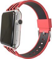 watchbands-shop.nl bandje - Apple Watch Series 1/2/3/4 (38&40mm) - RoodZwart
