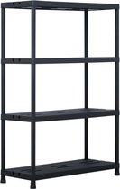 Opbergrek - Kunststof - Zwart - 220 kg  draaggewicht - 90x40x138 cm