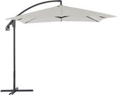 Zweefparasol met stalen paal 250x250 cm zand