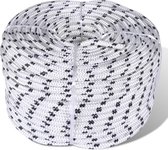 Boottouw gevlochten 8 mm 250 m polyester wit