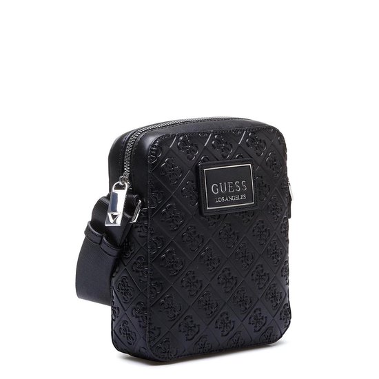 GUESS Dan Logo Black Handtas zwart