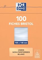 Flashcard Oxford 105x148mm 100vel 210gr blanco wit