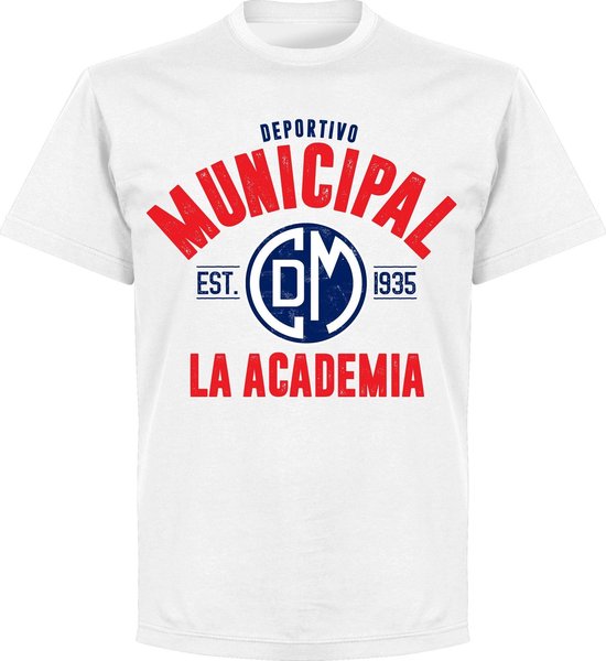 Deportivo Municipal Established T-Shirt - Wit - 3XL