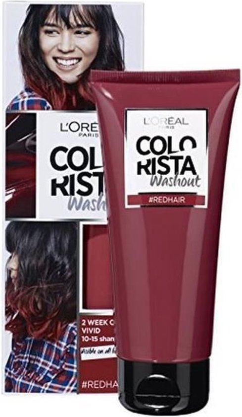 Mannelijkheid Nauwkeurig Uitputten L'Oréal Paris Colorista Washout Haarverf - Rood - 1 Tot 2 Weken Kleuring |  bol.com