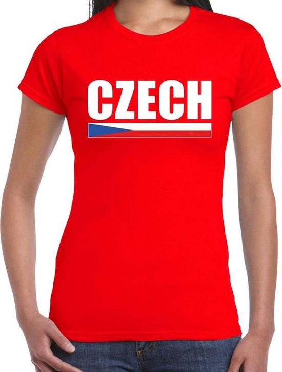 tsunami Kwik Een goede vriend Czech t-shirt rood voor dames - Tsjechie landen shirt - Tsjechische  supporter kleding S | bol.com